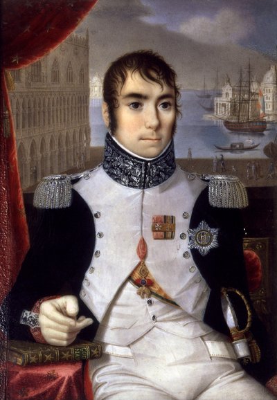 Portrait of Eugene de Beauharnais, Viceroy of Italy in 1805 by Giovanni Battista Gigola